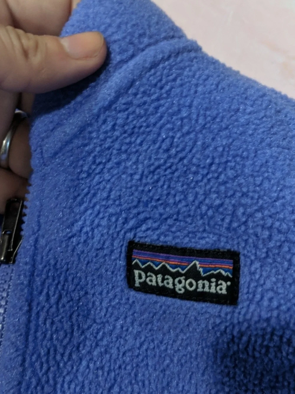 Patagonia purple fleece zip up vest sz 2T